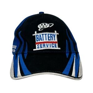 AAA Battery Service Delivered‎ & Installed Blue Black Strap Back Cap